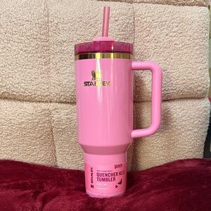 Stanley Limited Edition Pink Glenda Tumbler with Straw and Handle WICKED NEW